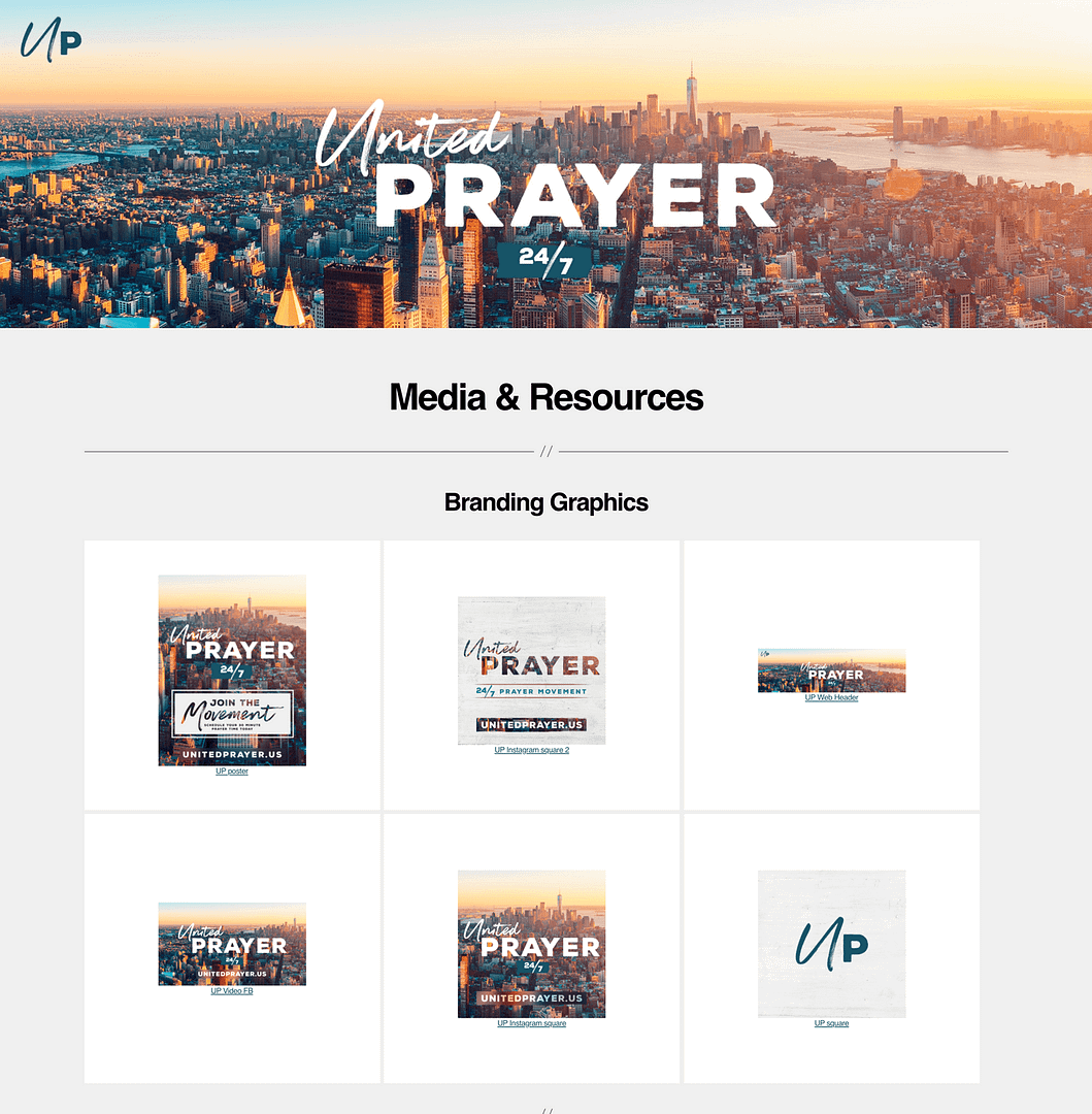 United Prayer Resources Page