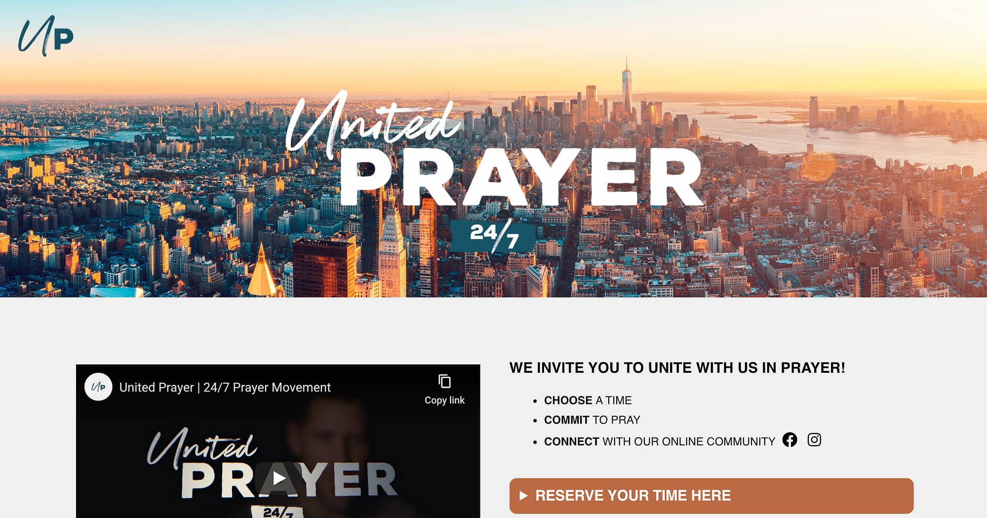 United Prayer website
