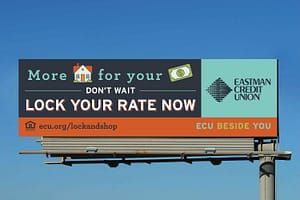ECU lock and shop billboard