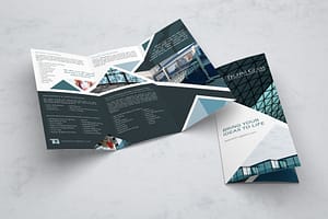 Techni-Glass brochure opened